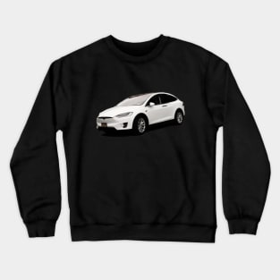 Tesla Model X Oil Painting Crewneck Sweatshirt